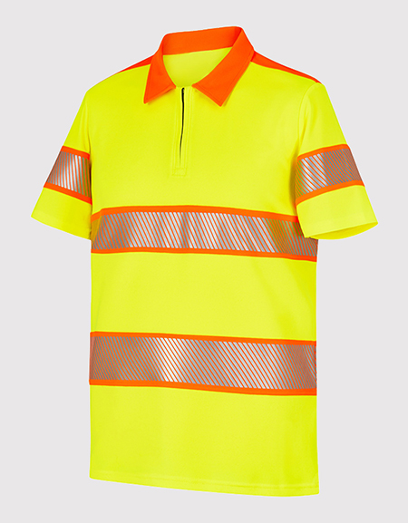 Polo manches courtes col chemise HV