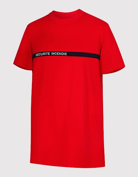 Tee-shirt manches courtes SECURITE INCENDIE