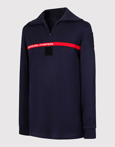 Polo masculin manches longues non feu SAPEURS-POMPIERS type C
