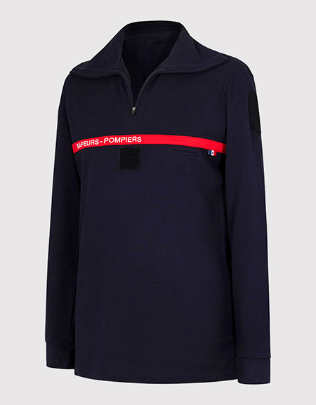 Polo masculin manches longues non feu SAPEURS-POMPIERS type C