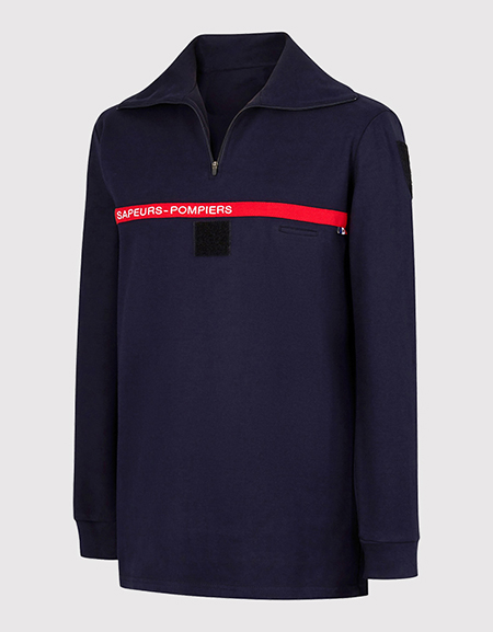 Polo masculin manches longues SAPEURS-POMPIERS type B